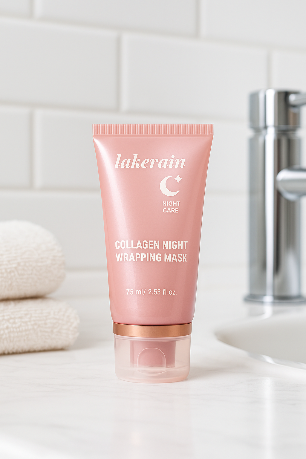 Masque de Nuit Collagène Lakerain – Hydratation Intense & Régénération Nocturne