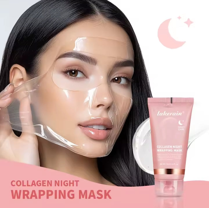 Masque de Nuit Collagène Lakerain – Hydratation Intense & Régénération Nocturne